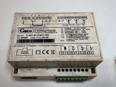 GECO - Výměna relátek v řídicí jednotce GECO G-403-M12340T-P02